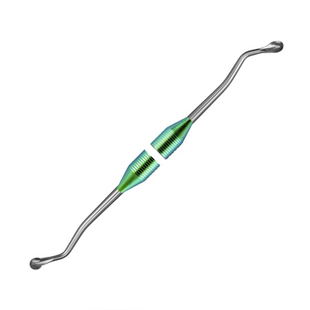 11-09 Ложка кюретажная изогнутая короткая большая 3,3